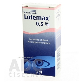 LOTEMAX int opu (0,5%) 25 mg 1x5 ml (Lieky na predpis)