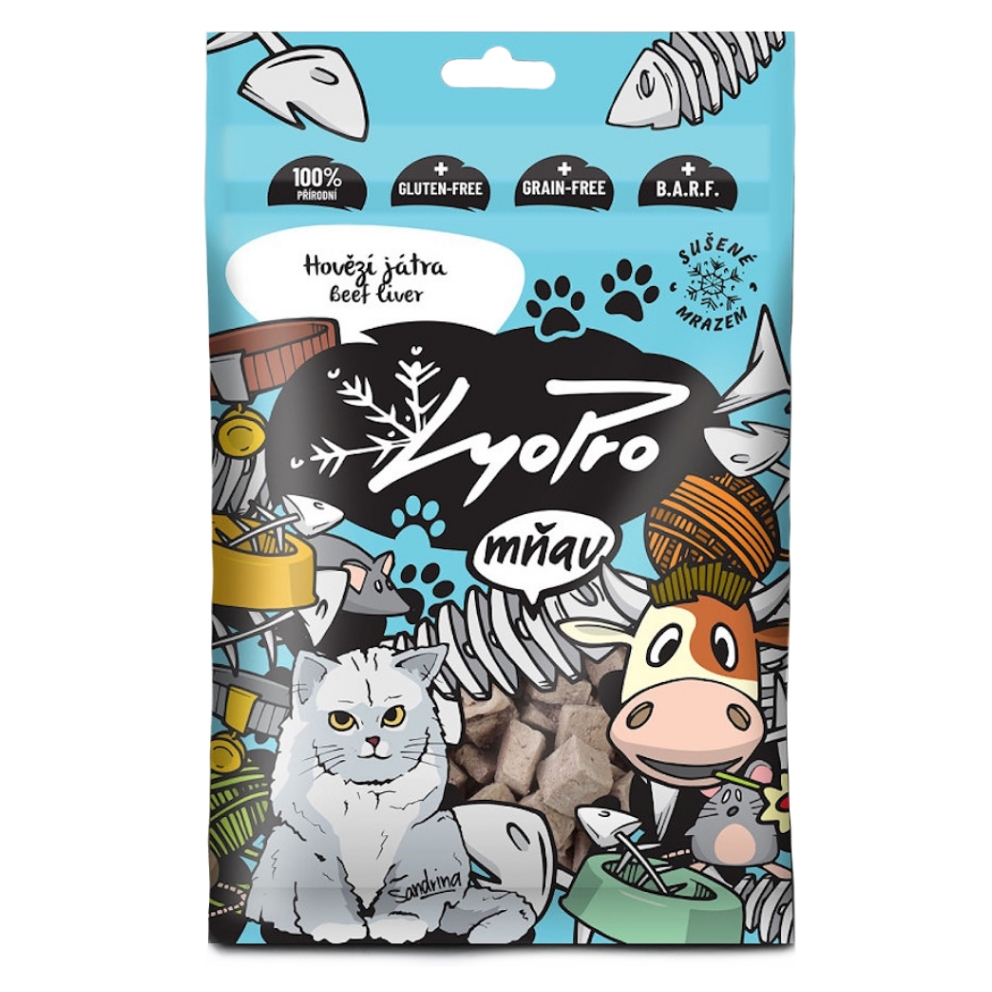 E-shop LYOPRO Mrazom sušená hovädzia pečeň pre mačky 50 g
