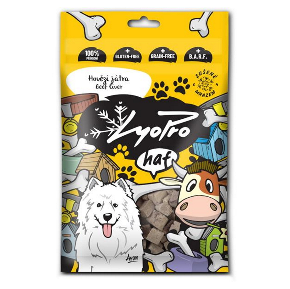 E-shop LYOPRO Mrazom sušená hovädzia pečeň pre psov 50 g