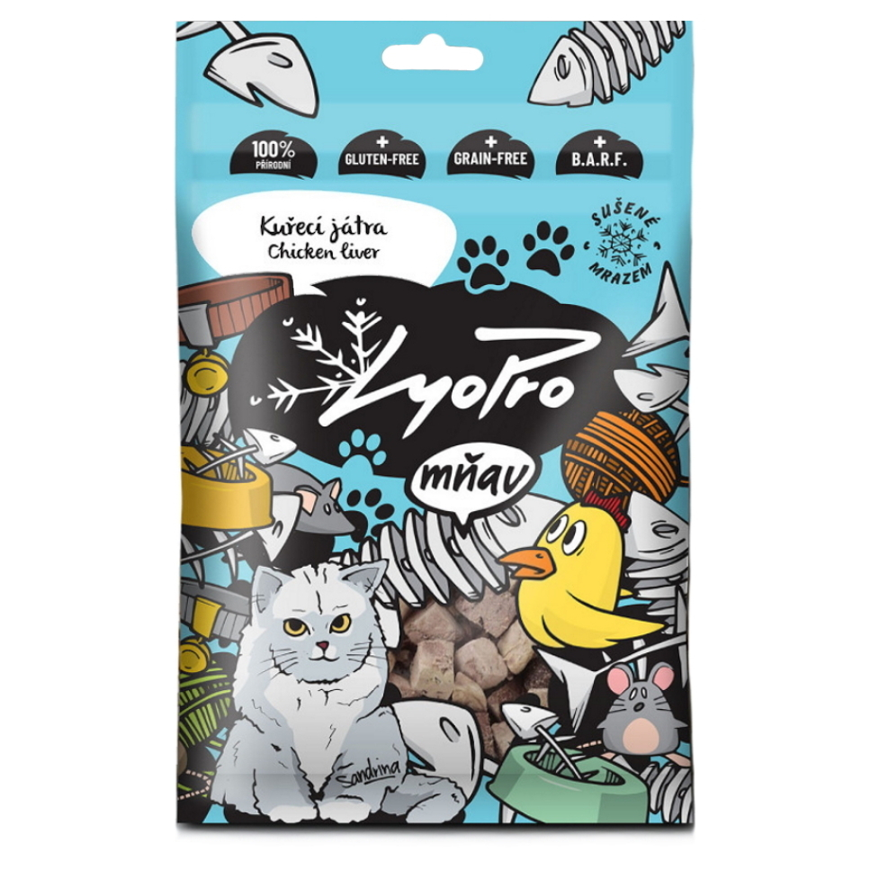 E-shop LYOPRO Mrazom sušená kuracia pečeň pre mačky 50 g