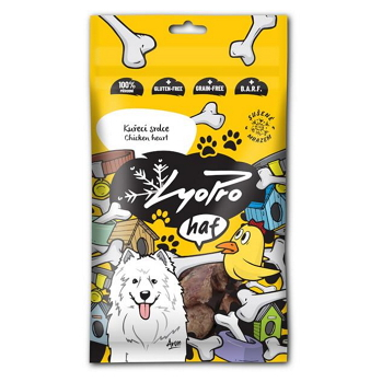 LYOPRO Mrazom sušené kuracie srdce pre psov 50 g (Sušené mäso pre psov)