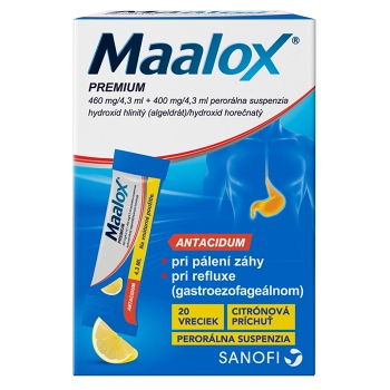 MAALOX Premium perorálna suspenzia 20 vreciek