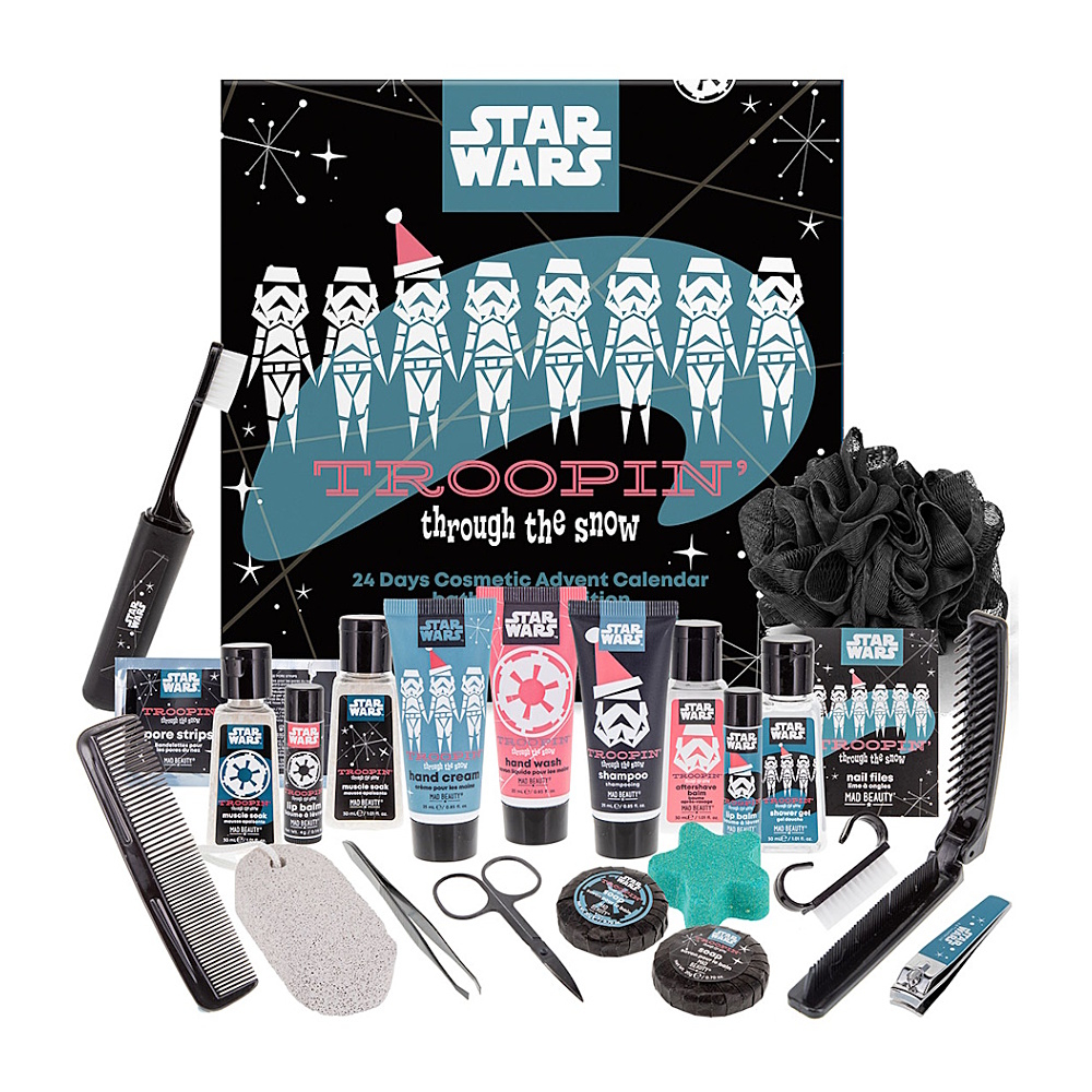 E-shop MAD BEAUTY Star wars adventný kalendár v rozkladacej krabičke, poškodený obal