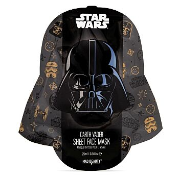 MAD BEAUTY Darth vader star wars antioxidačná textilná maska ​​25 ml (Detská dekoratívna kozmetika a parfumy) - Rozjasňujúce, Upokojujúci, Čistiace