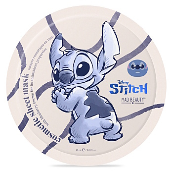 MAD BEAUTY Stitch denim hydratačná textilná maska ​​na tvár 25 ml (Detská dekoratívna kozmetika a parfumy) - Hydratačný, Rozjasňujúce, Vyživujúce, Zvláčňujúci