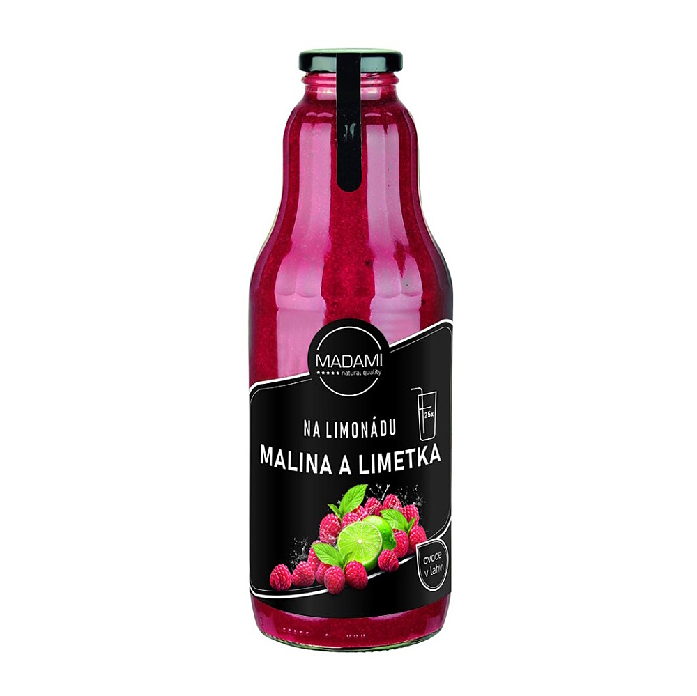 MADAMI Ovocie na malinovku malina & limetka 1000 ml