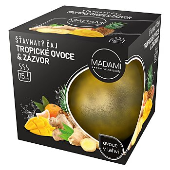 MADAMI Šťavnatý čaj tropické ovocie & zázvor 500 g (Pečené čaje)