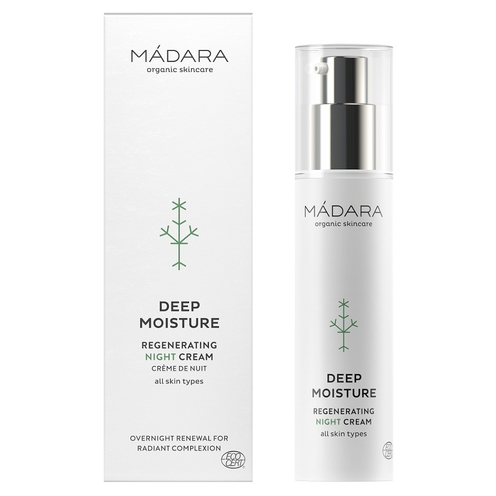 MÁDARA Deep Moisture Hĺbkovo hydratačný regeneračný nočný krém 50 ml