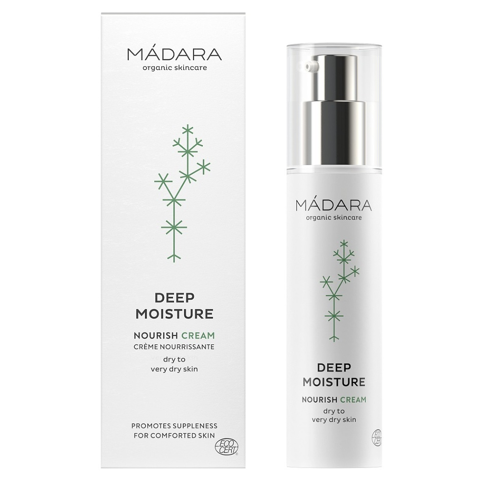 MÁDARA Deep Moisture Hĺbkovo hydratačný vyživujúci krém 50 ml