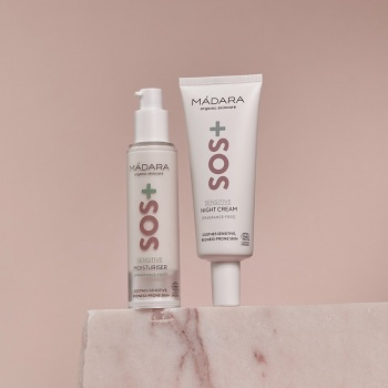 MÁDARA SOS + SENSITIVE Nočný krém 70 ml (Prírodné pleťové krémy) - Nočná starostlivosť - obrázok 2/3