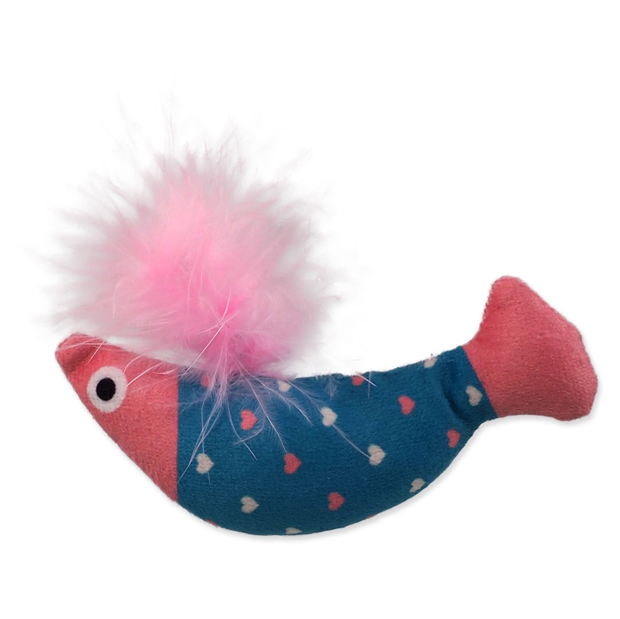 Magic Cat Rainbow Relax ryba s pírkem a šantou 10 cm