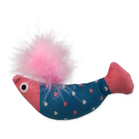 MAGIC CAT Rainbow Relax ryba s pierkom a šantou mačacia modro ružová 10 cm
