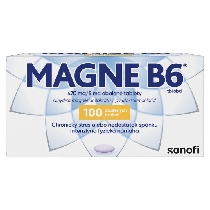 Magne B6 Magne B6 470mg/5mg obalené tablety na účinné doplnenie horčíka 100 tbl kúpite na Mojalekaren.sk
