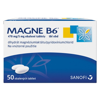 MAGNE B6 470 mg/5 mg obalené tablety 50 kusov