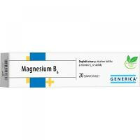 GENERICA Magnesium citrát B6 20 šumivých tabliet
