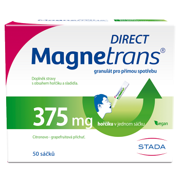 MAGNETRANS Direct 375 mg 50 sáčkov (Magnézium (Horčík)) - Jednozložkové