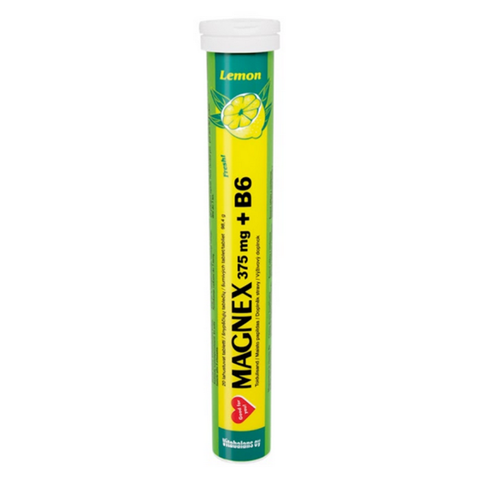 MAGNEX 375 mg + vitamín B6 20 šumivých tabliet kúpite na Mojalekaren.sk