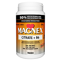 MAGNEX Citrate 375 mg a vitamín B6 100+50 tabliet VÝHODNÉ balenie