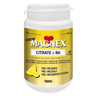 MAGNEX Citrate 375 mg a vitamín B6 100 žuvacích tabliet