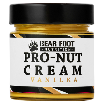 BEAR FOOT Pro-Nut Cream, arašidové maslo s proteínom, vanilka, 250 g