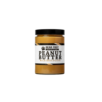 BEAR FOOT Peanut Butter, jemný arašidový krém s mliečnou čokoládou, 550 g, expirácie