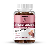 WEIDER Ashwagandha gumové cukríky s vitamínom C sweet orange 40 kusov