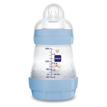 MAM Fľaša anti-colic modrá 0m+ 160 ml