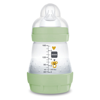 MAM Fľaša anti-colic zelená 0m+ 160 ml