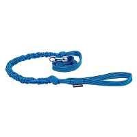 MANMAT Pletené vodítko pre psov s amortizérom modrá 230 cm