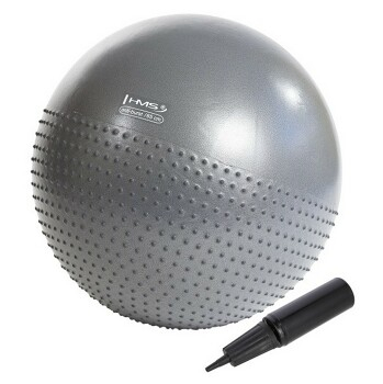 HMS YB03 Masážna gymnastická lopta 65 cm sivá (Gymnastické lopty)