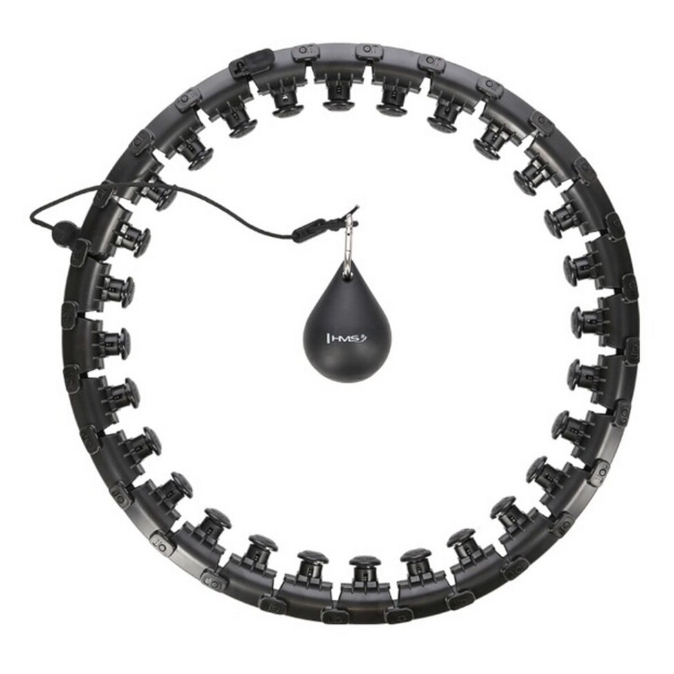 E-shop HMS Masážna hula hoop so závažím HHW12 plus size čierna