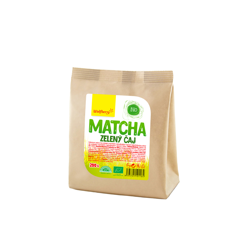 Wolfberry Matcha čaj BIO zelený čaj v BIO kvalite 200 g