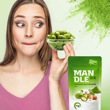 MATCHA TEA Mandle v čokoláde 100 g (Mandle) - obrázok 2/3