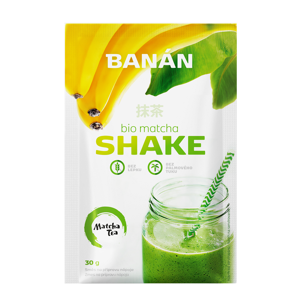 Matcha Tea Matcha Shake BIO prášok na prípravu nápoja s matchou príchuť Banana 30 g