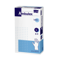 MATOPAT Ambulex rukavice latexové jemne pudrované L 100 kusov MATOPAT Ambulex rukavice latexové jemne pudrované L 100 kusov
