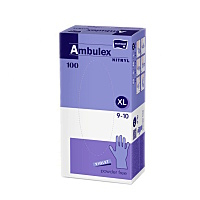 MATOPAT Ambulex nepudrované nitrilové rukavice violet XL 100 kusov