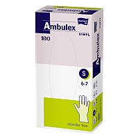 MATOPAT Ambulex Vinyl rukavice vinylové nepudrované S 100 kusov
