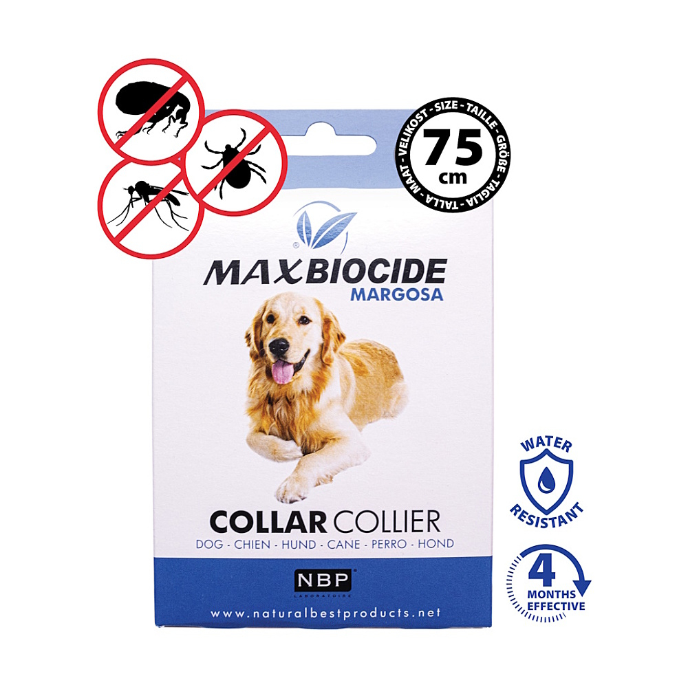MAX BIOCIDE Collar dog antiparazitný obojok pre psov 75 cm