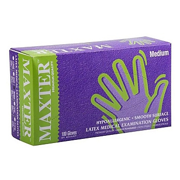 Rukavice latexové U-R velikost S pudrované 100ks (Vyšetrovacie rukavice) - Jednorázové, vyšetrovacie, Nesterilné, Pudrované