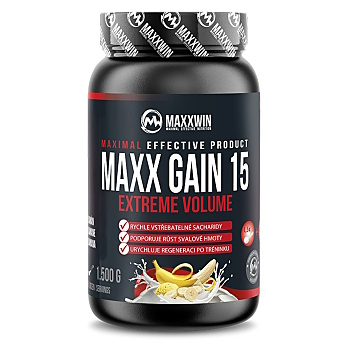 MAXXWIN Maxx gain 15 sacharidový nápoj príchuť banán 1500 g (Sacharidy, gainery)