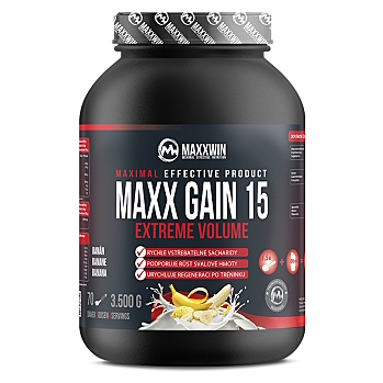 MAXXWIN Maxx gain 15 sacharidový nápoj príchuť banán 3500 g (Sacharidy, gainery)