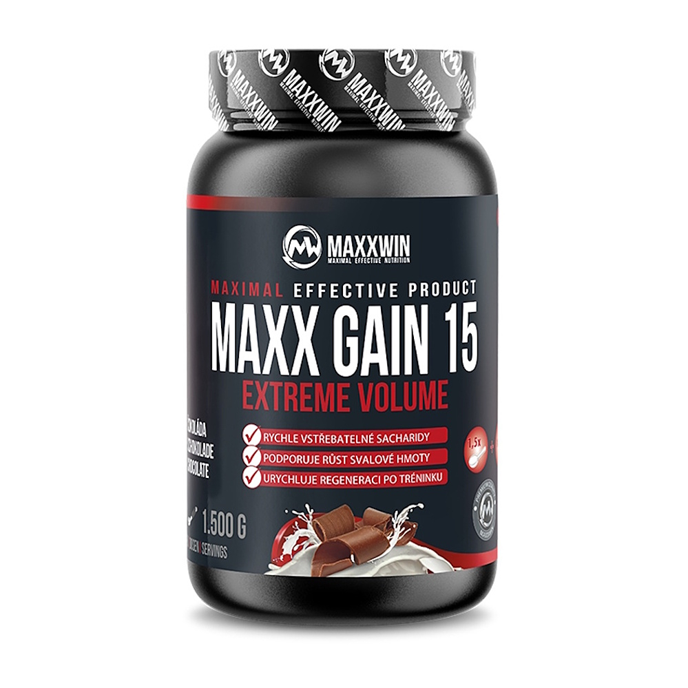 MAXXWIN Maxx gain 15 sacharidový nápoj príchuť tmavá čokoláda 1500 g