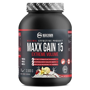 MAXXWIN Maxx gain 15 sacharidový nápoj príchuť vanilka 3500 g (Sacharidy, gainery)