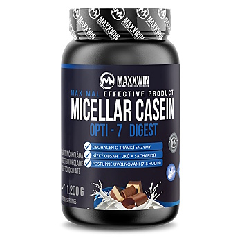 MAXXWIN Micelárny kazeín príchuť nugátová čokoláda 1200 g (Nočné proteíny)