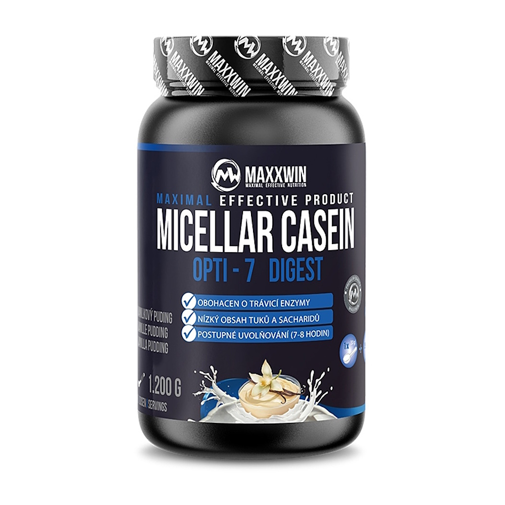 MAXXWIN Micelárny kazeín príchuť vanilkový puding 1200 g