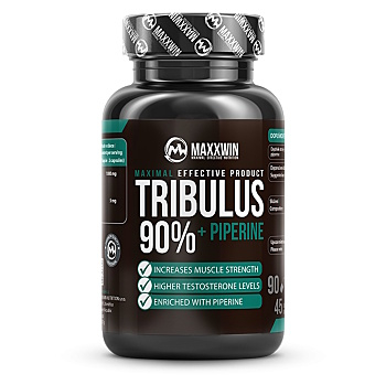MAXXWIN Tribulus 90% + piperín 90 kapsúl (Pred tréningom)