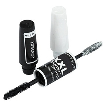 Maybelline Mascara XXL Volume Length Microfiber Very Black 5,2ml (Very Black černá) (Riasenky)