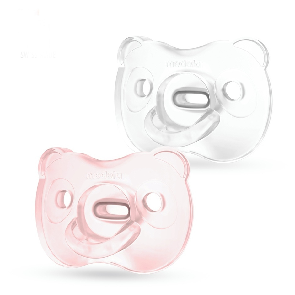 MEDELA Baby mäkký celosilikónový cumlík Girl 0-6m 2 ks