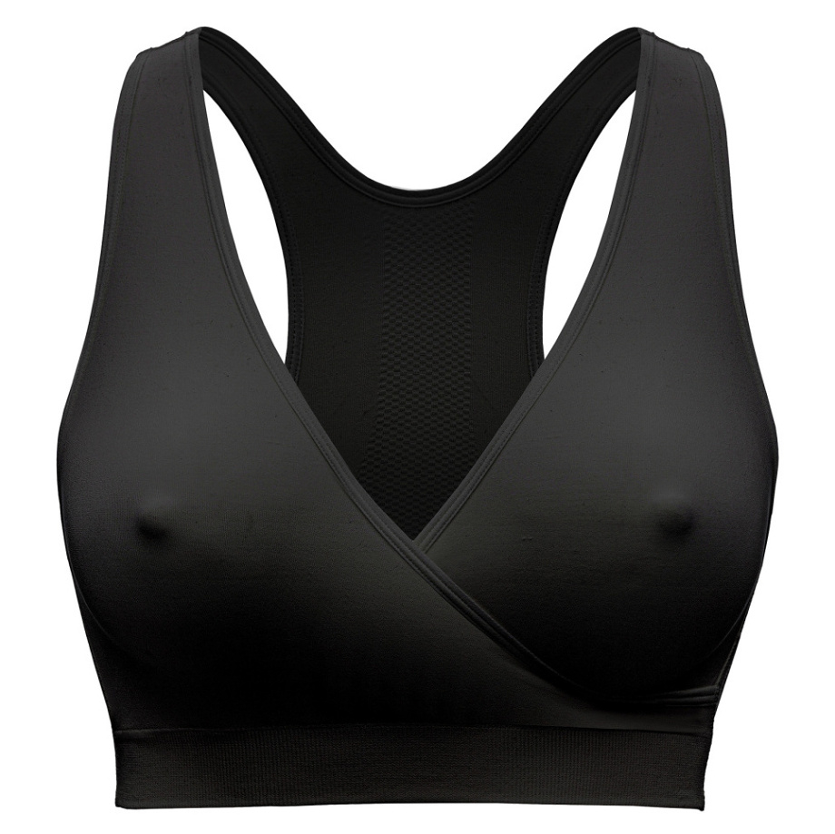 MEDELA Nočná tehotenská a dojčiaca podprsenka Keep Cool, čierna M