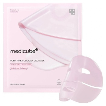 MEDICUBE PDRN Collagen Spevňujúca hydrogélová maska ​​na tvár 28 g (Korejské pleťové masky)